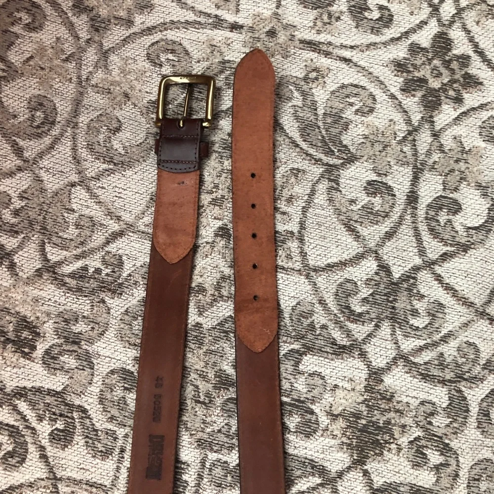 Duluth Trading Company Leather Fabric Men’s Belt Size 46